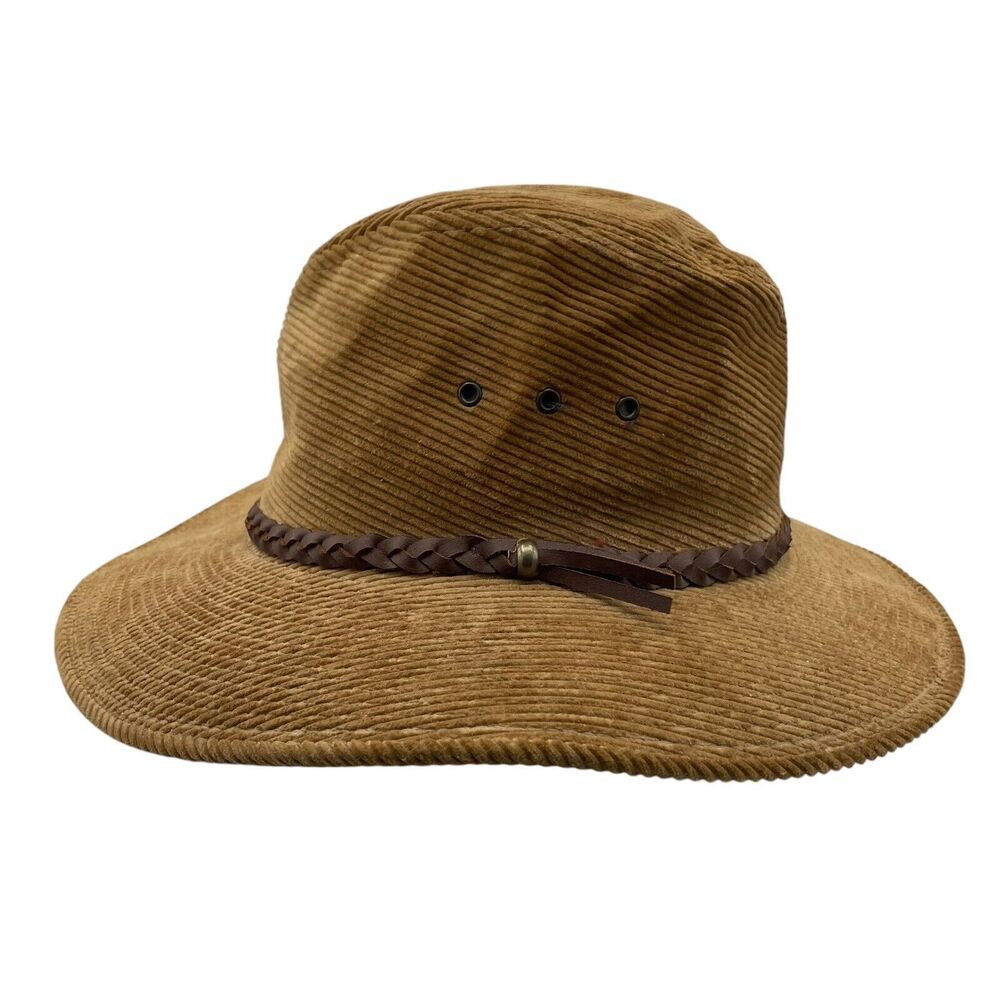Vintage Backtrails Dobbs Corduroy Hat Sz Small 6 3/4 - 6 7/8 Made In USA